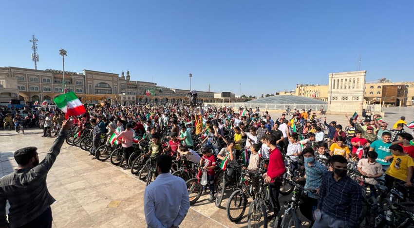 همایش بزرگ دوچرخه‌سواری با مشارکت شهرداری قم برگزار شد