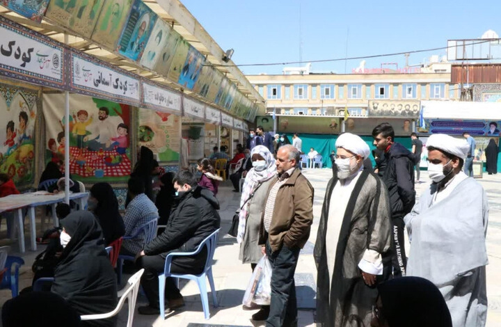 بازدید بیش از ۵۰ هزار نفر از خیمه معرفت مزار مقدس شیخان