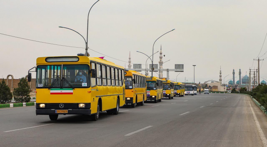 سرویس‌دهی ناوگان عمومی قم با ۶۰ دستگاه اتوبوس ویژه اجتماع بزرگ سلام فرمانده