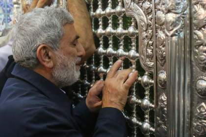 سردار قاآنی حرم مطهر حضرت معصومه (س) را زیارت کرد