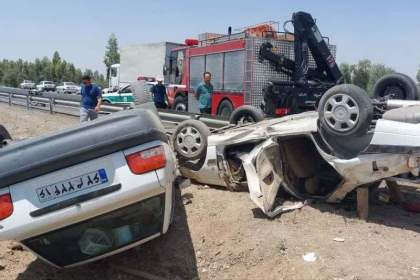 تصادف ۲ دستگاه خودرو در بلوار غدیر قم یک فوتی برجای گذاشت