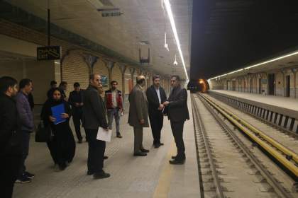 بازدید اعضای کمیته مناسب‌سازی استان قم از پروژه مترو  <img src="/images/picture_icon.png" width="16" height="16" border="0" align="top">
