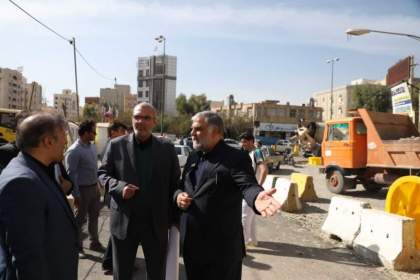 رویکرد «اول مردم» در اجرای پروژه تقاطع سپاه اولویت دارد/تأکید دکتر عظیمی بر نظارت جدی بر زمان‌بندی پروژه تقاطع سپاه