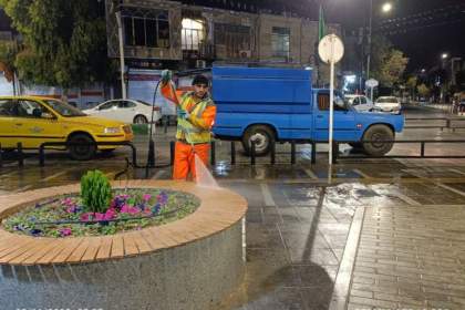 خدمات ویژه منطقه هفت شهرداری قم در مراسمات ایام فاطمیه