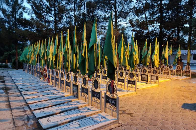 برگزاری مراسم سوگواری شهادت حضرت زهرا(س) در جوار مزار شهدای گمنام بهشت معصومه(س) قم