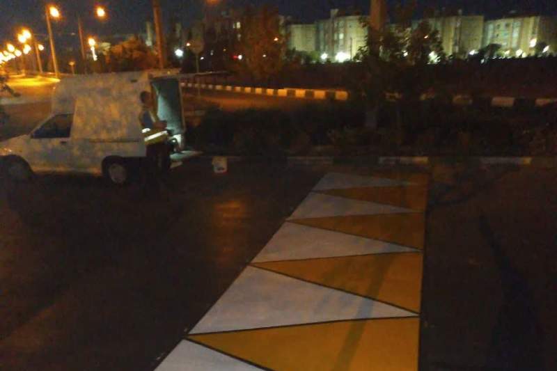 اجرای ۱۲ سرعتکاه جدید در پردیسان برای افزایش ایمنی عابران و دانش‌آموزان