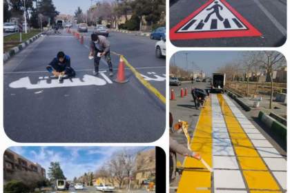 اجرای ۱۵۰ کیلومتر خط‌کشی معابر در منطقه یک با اعتبار ۱۲۰ میلیارد ریال