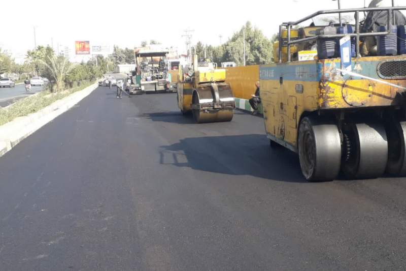 لاین کندرو بلوارغدیر با اعتبار ۳۶ میلیارد ریال آسفالت شد